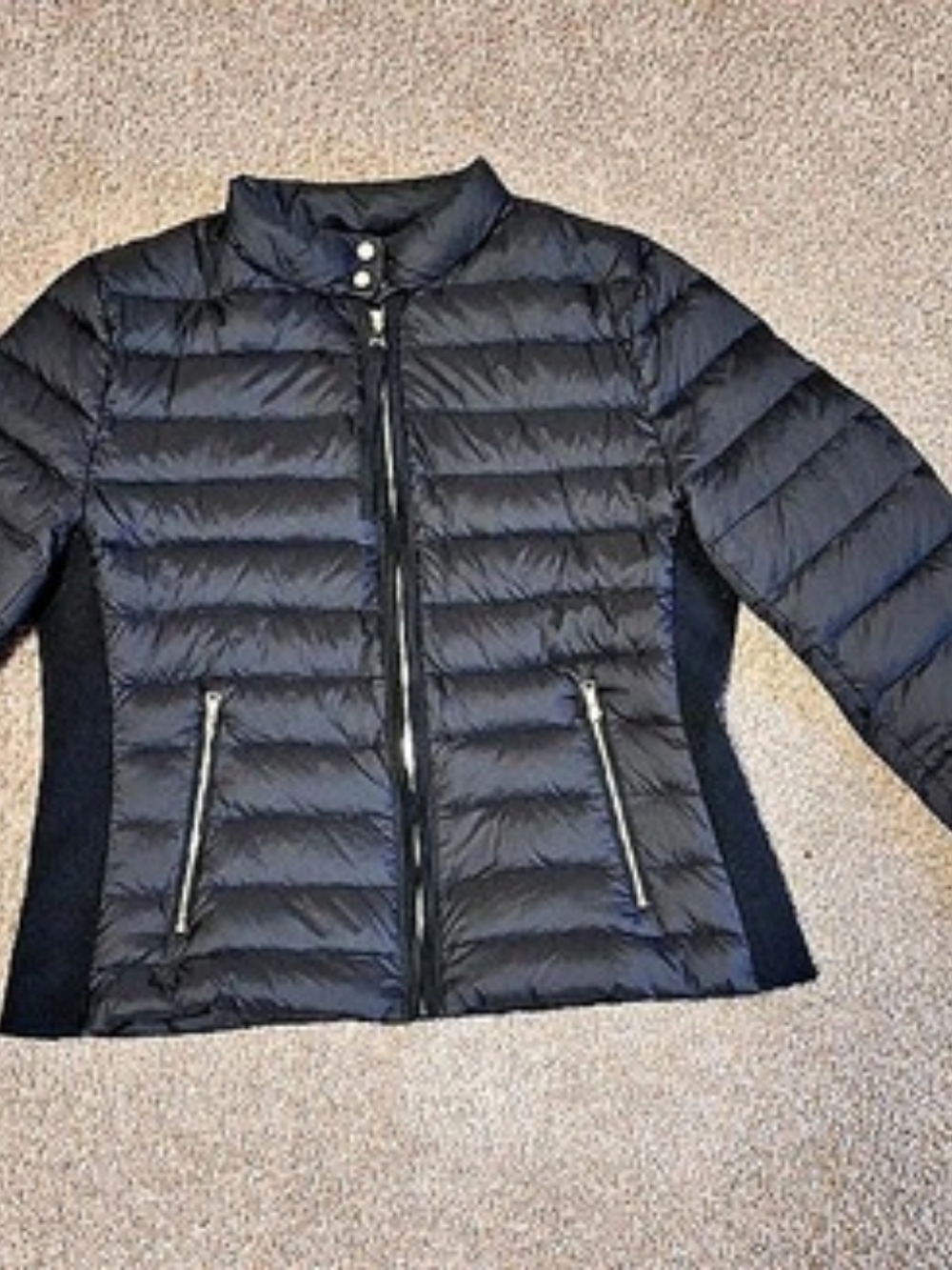 Zara Down Jacket Puffer Jacket in Black Size Large